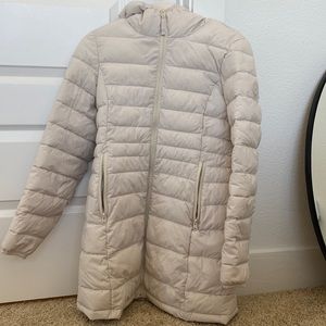 Abercrombie & Fitch Long Stretch Lightweight Puffer